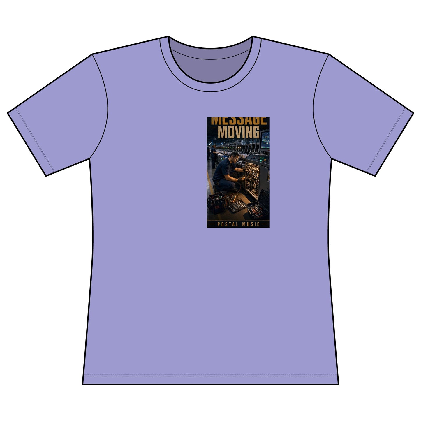 Postal Music — Keep the Message Moving — Women's Relaxed T-Shirt