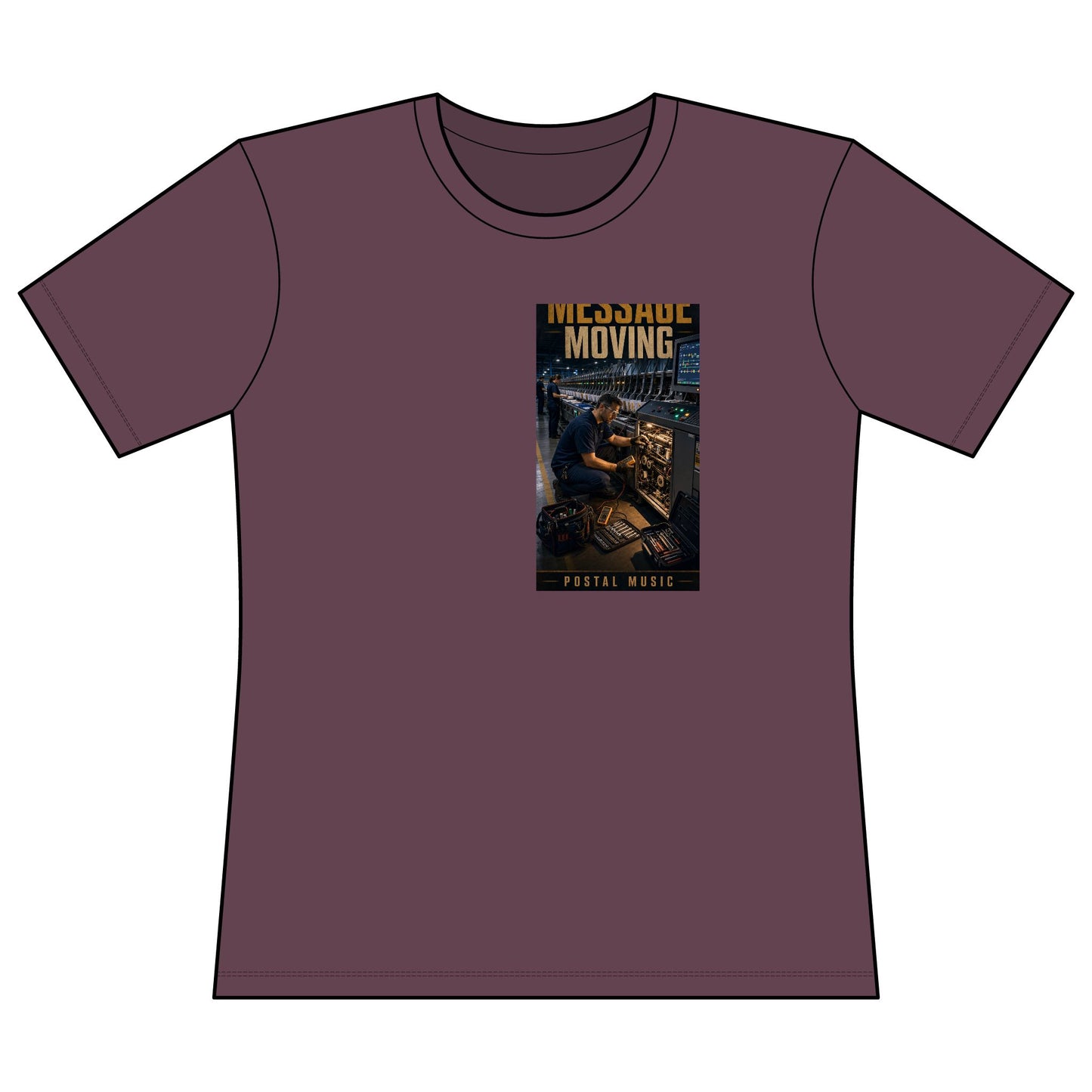 Postal Music — Keep the Message Moving — Women's Relaxed T-Shirt