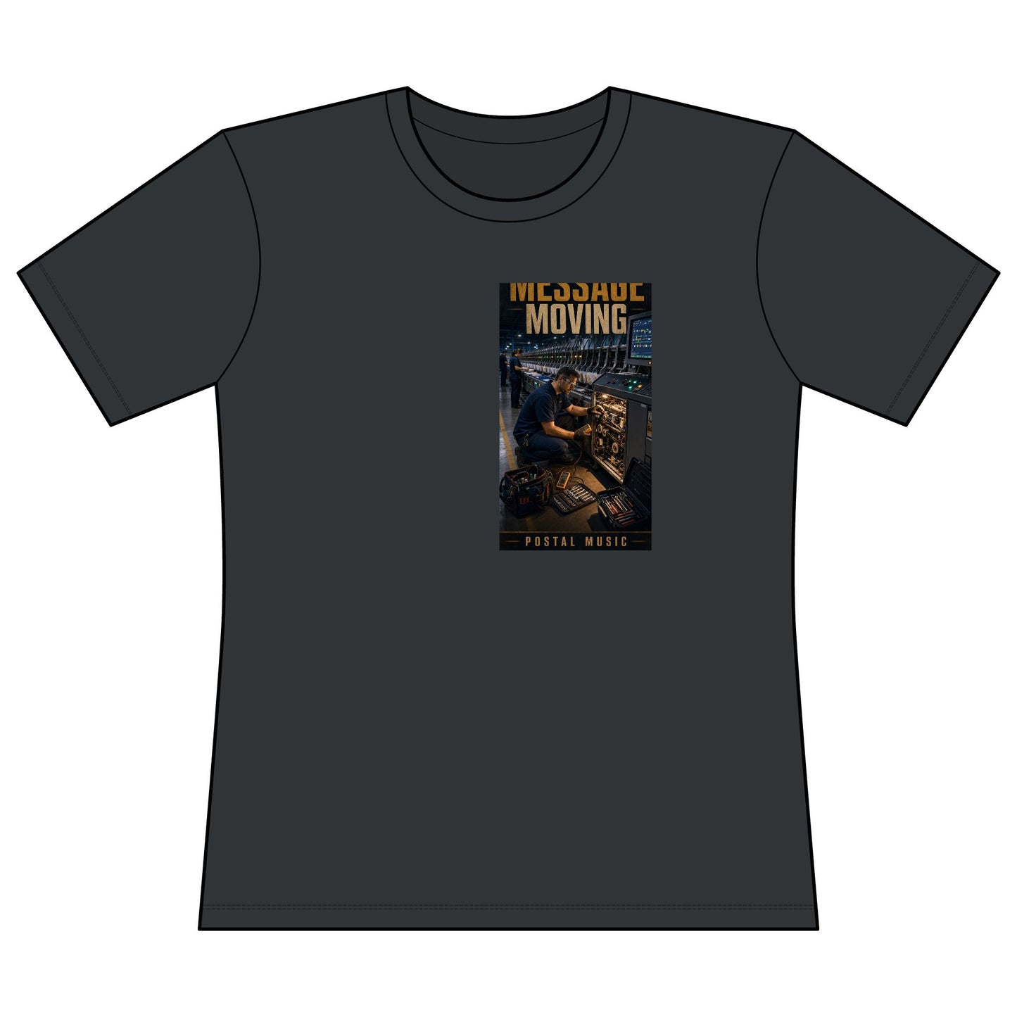Postal Music — Keep the Message Moving — Women's Relaxed T-Shirt