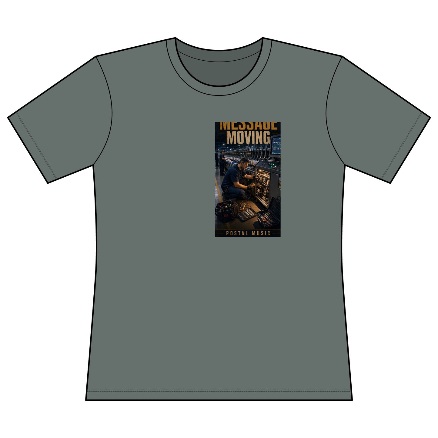 Postal Music — Keep the Message Moving — Women's Relaxed T-Shirt