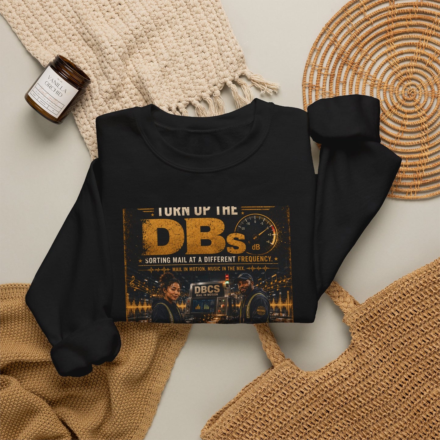 Turn Up the DBs — Men's Crewneck Sweatshirt (Jogger Set Top)