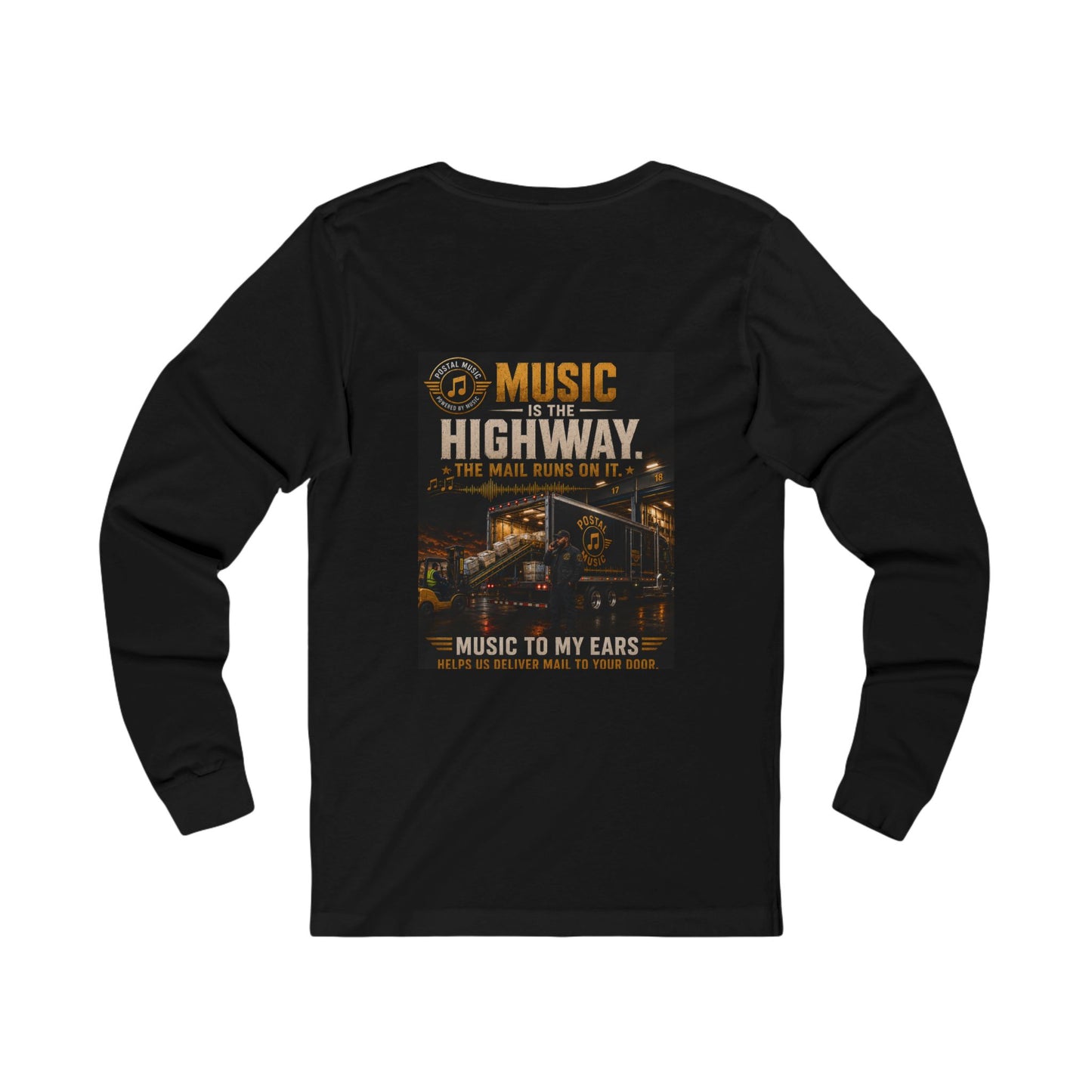 Postal Music — Music Is the Highway — Long-Sleeve T-Shirt