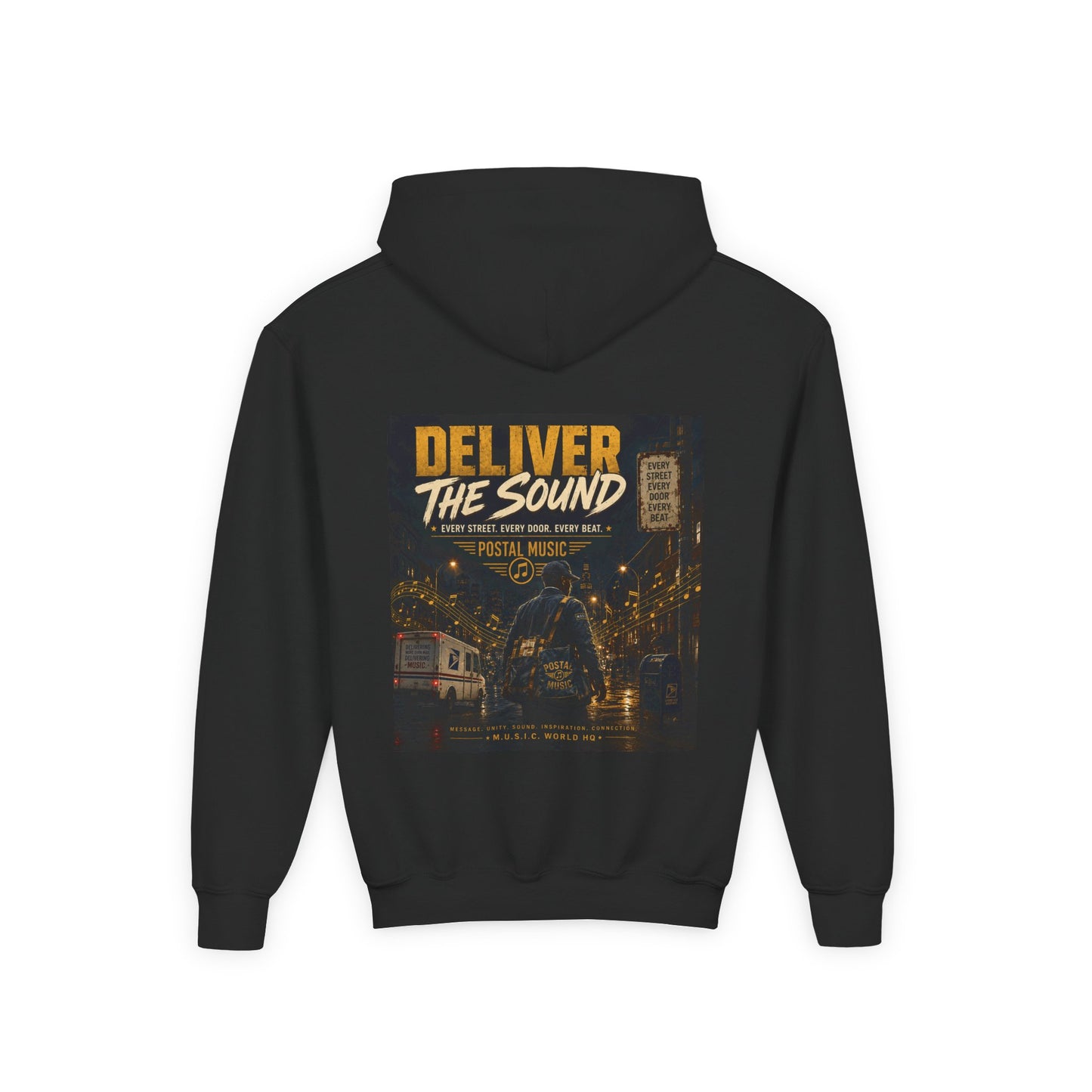 Postal Music — Deliver the Sound — Youth Hoodie