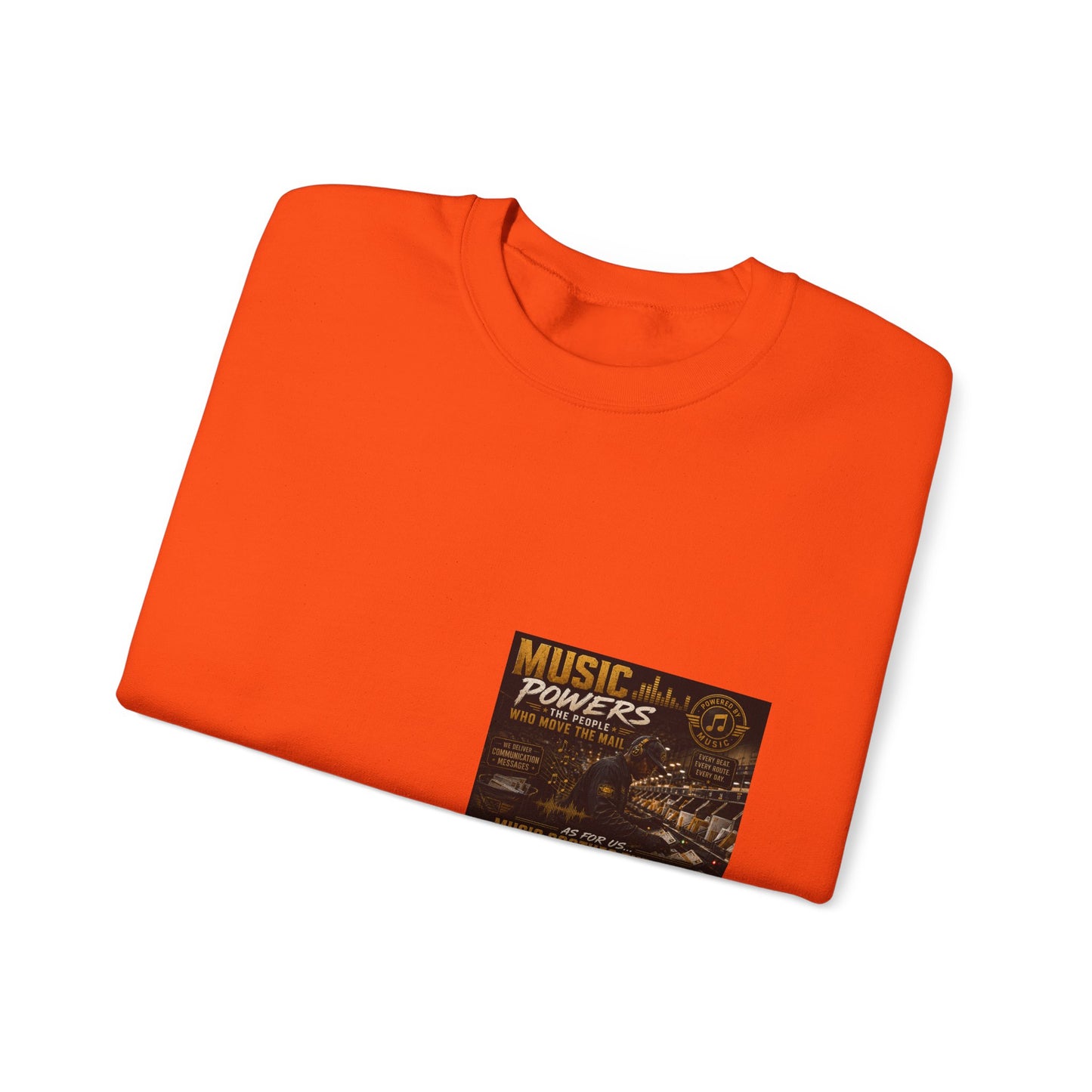 Postal Music — Music Powers the People — Core Crewneck Sweatshirt