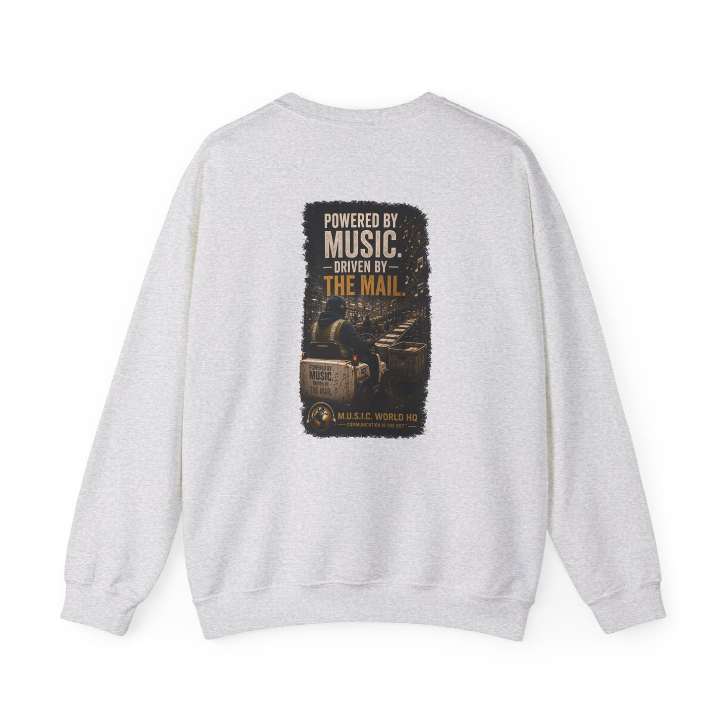 Postal Music - Powered by Music Crewneck Sweatshirt - Colorways A