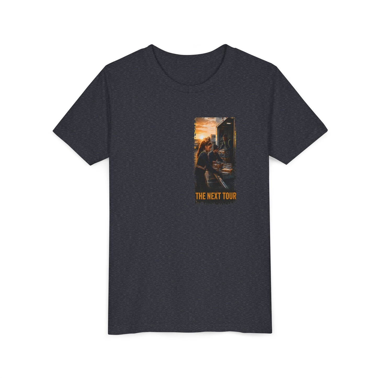 Postal Music — The Next Tour Youth T-Shirt — Color Group 1 of 2