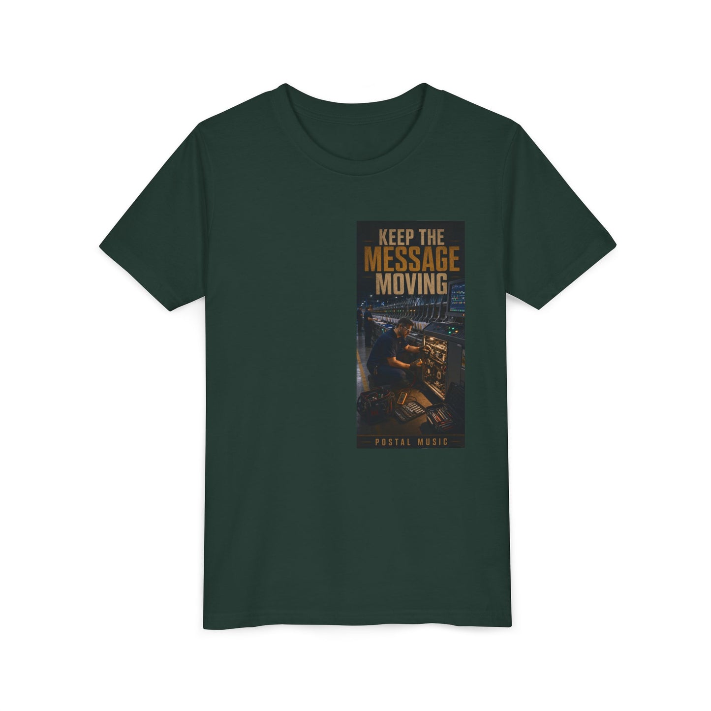 Postal Music — Keep the Message Moving — Youth T-Shirt