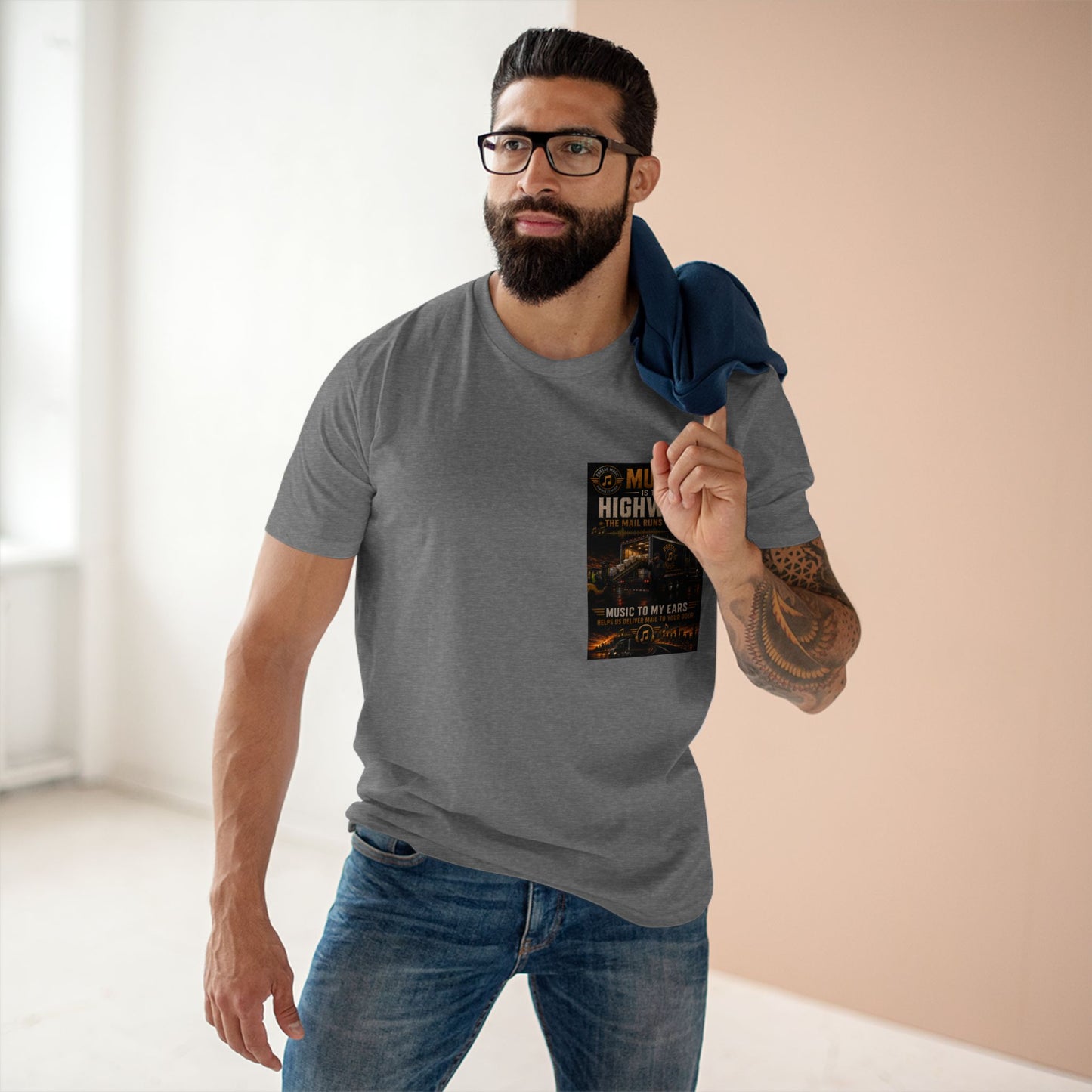 Postal Music — Music Is the Highway — Streetwear T-Shirt
