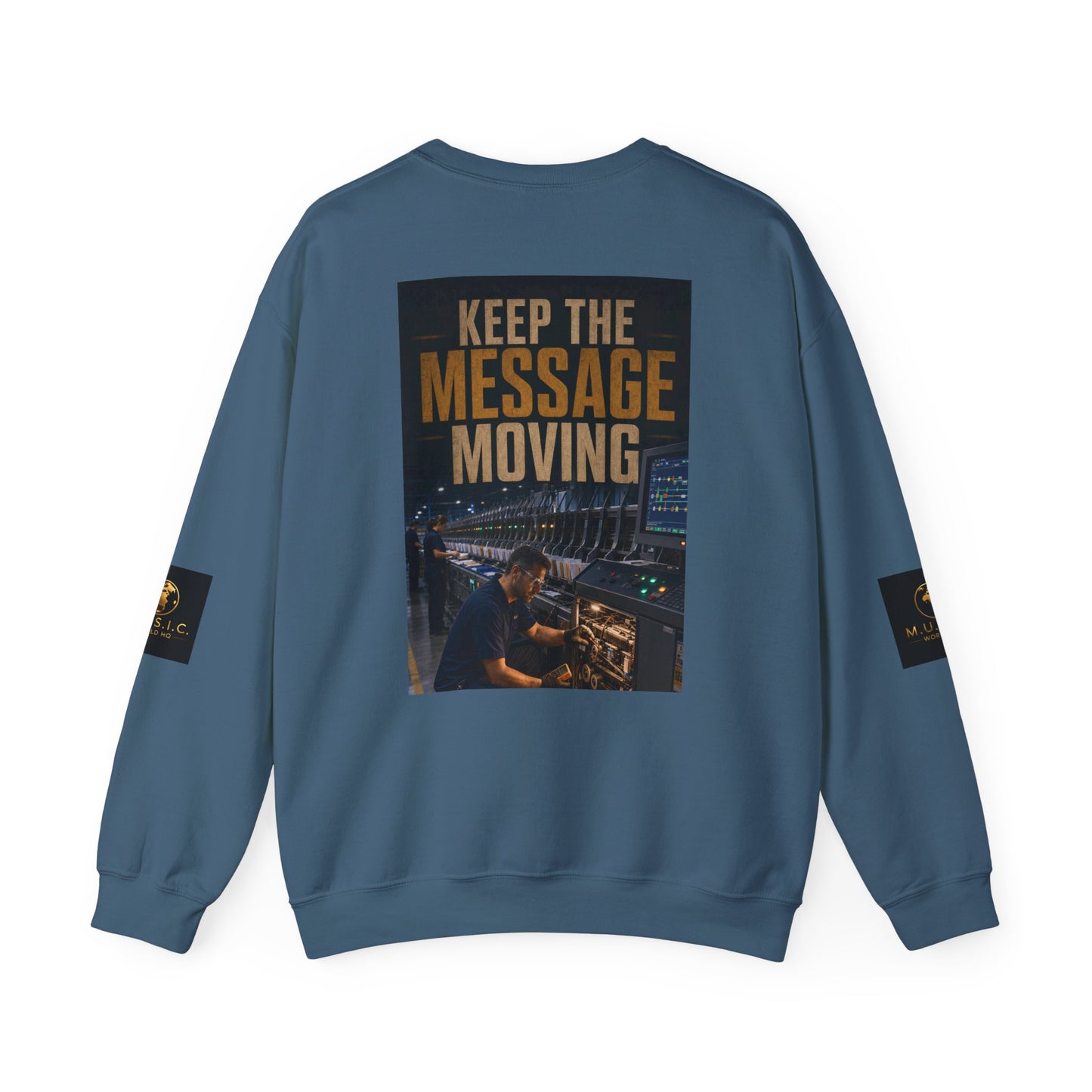 Postal Music — Keep the Message Moving — Core Crewneck Sweatshirt