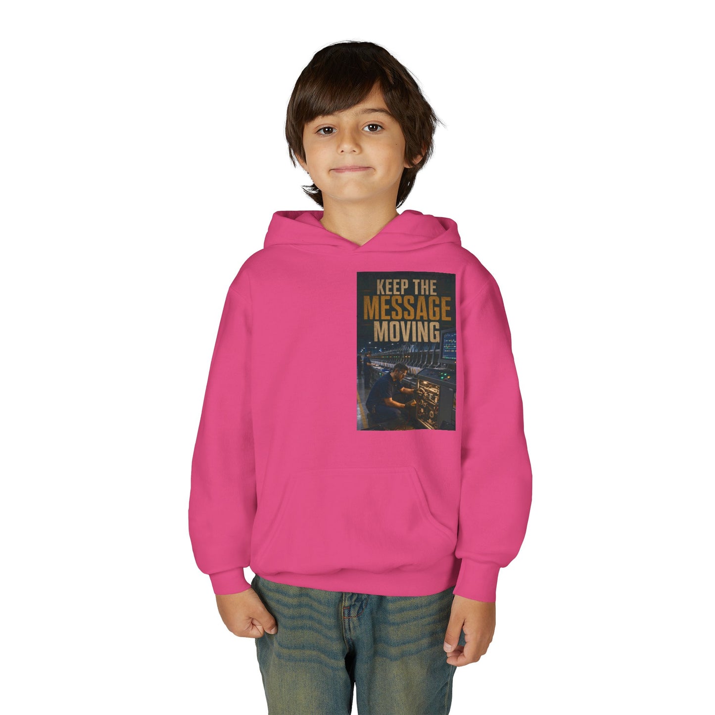 Postal Music — Keep the Message Moving — Youth Hoodie