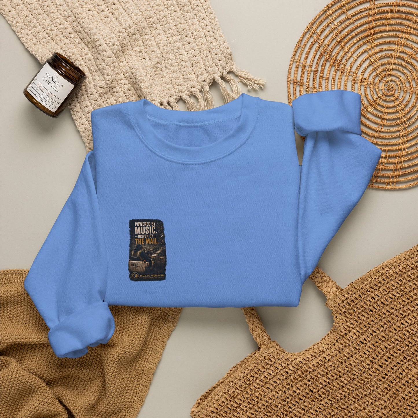 Postal Music - Powered by Music Crewneck Sweatshirt - Colorways A