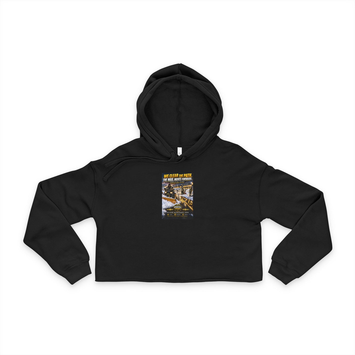 Postal Music - We Clear the Path - Women's Cropped Hoodie