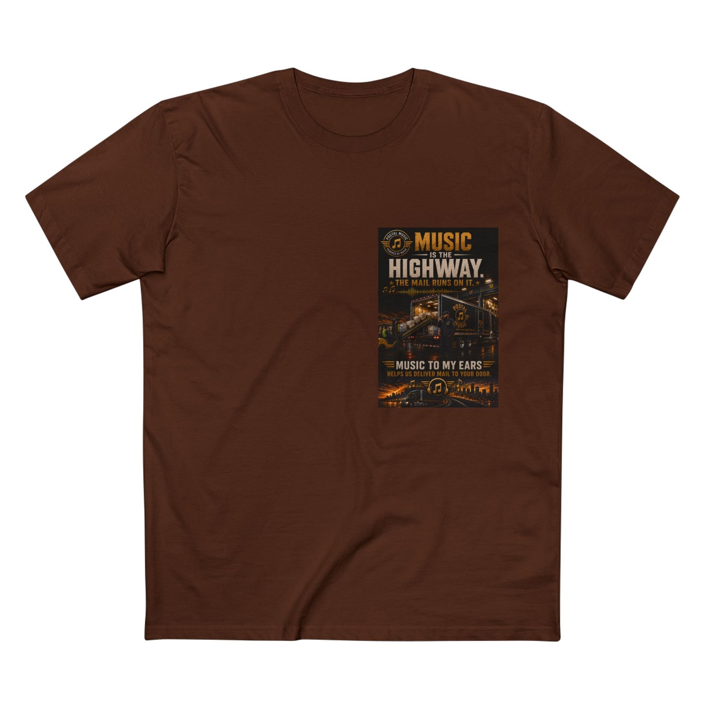 Postal Music — Music Is the Highway — Streetwear T-Shirt