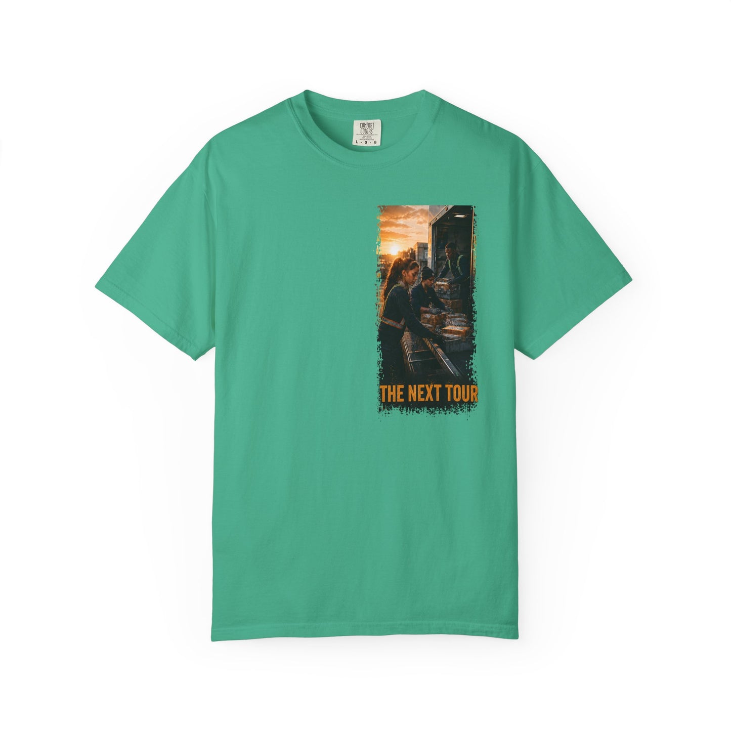 Postal Music — The Next Tour Garment-Dyed T-Shirt — Color Group 2 of 4