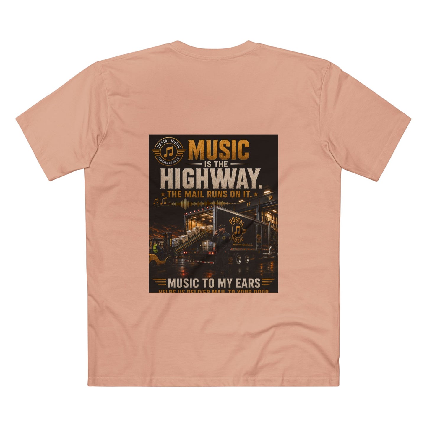 Postal Music — Music Is the Highway — Streetwear T-Shirt