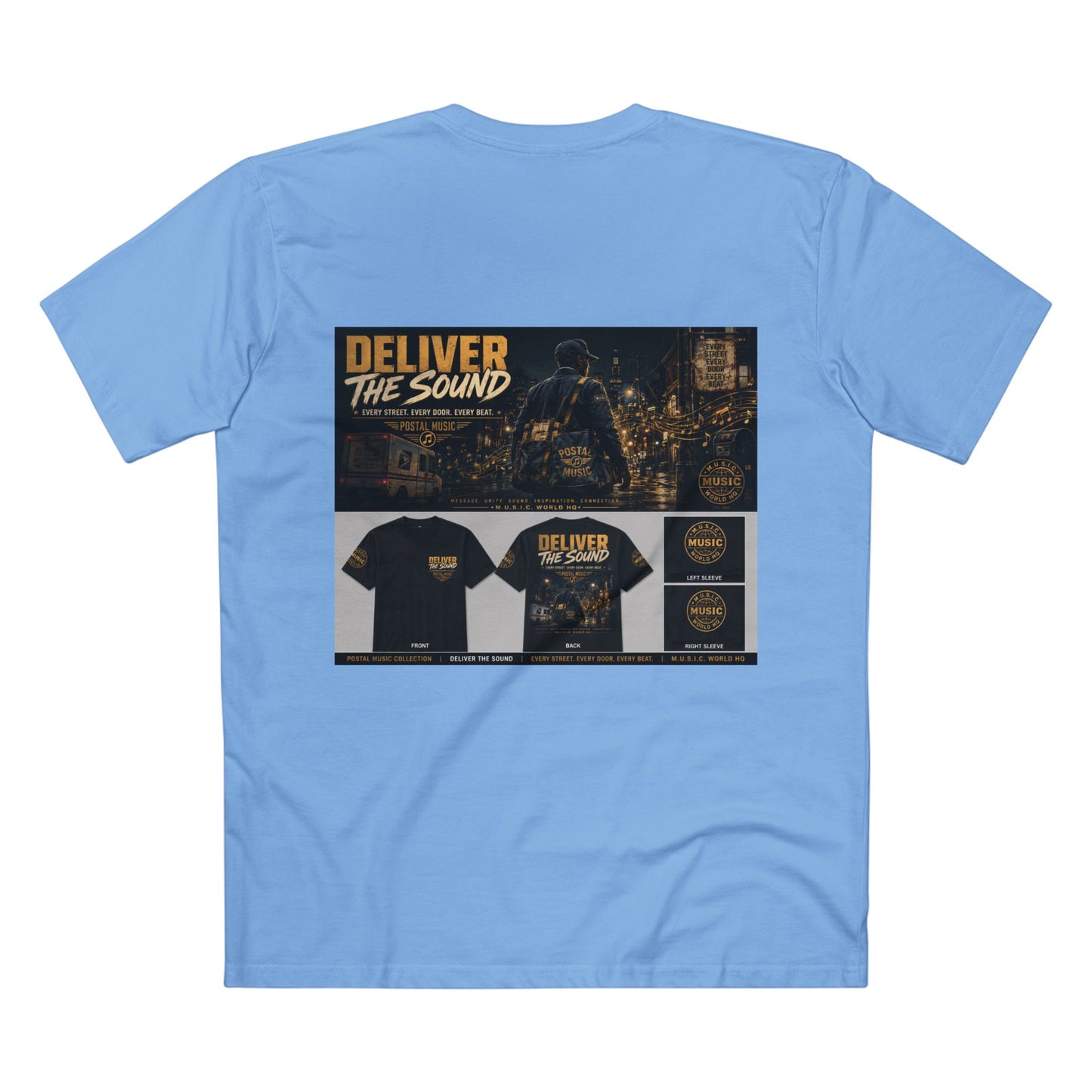 Postal Music — Deliver the Sound — Streetwear T-Shirt