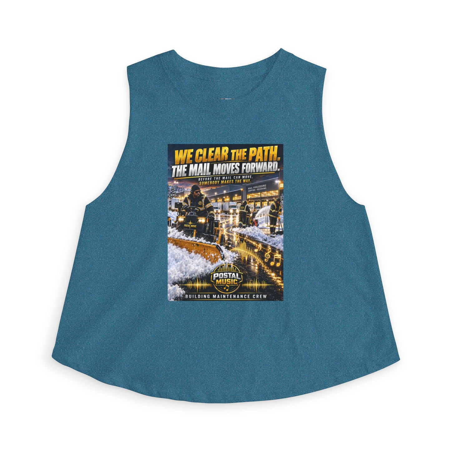 Postal Music - We Clear the Path - Women's Cropped T-Shirt
