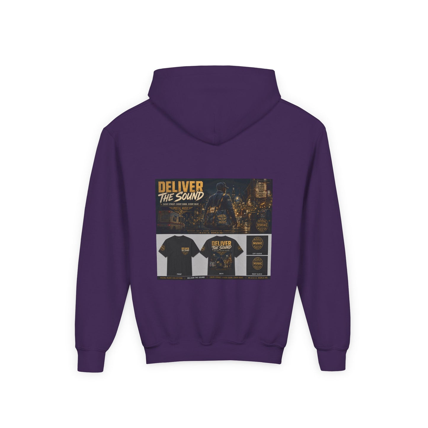 Postal Music — Deliver the Sound — Youth Hoodie