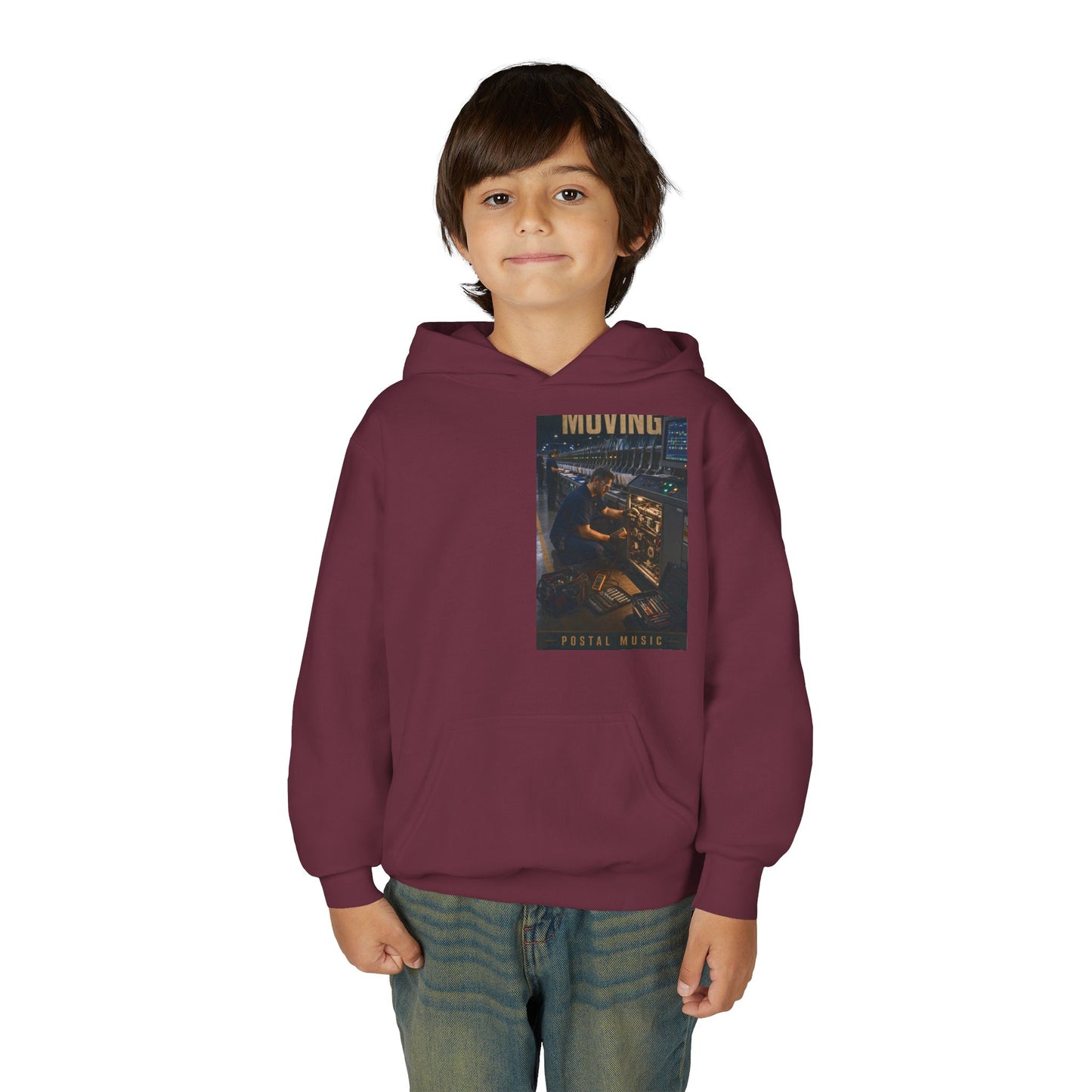 Postal Music — Keep the Message Moving — Youth Hoodie