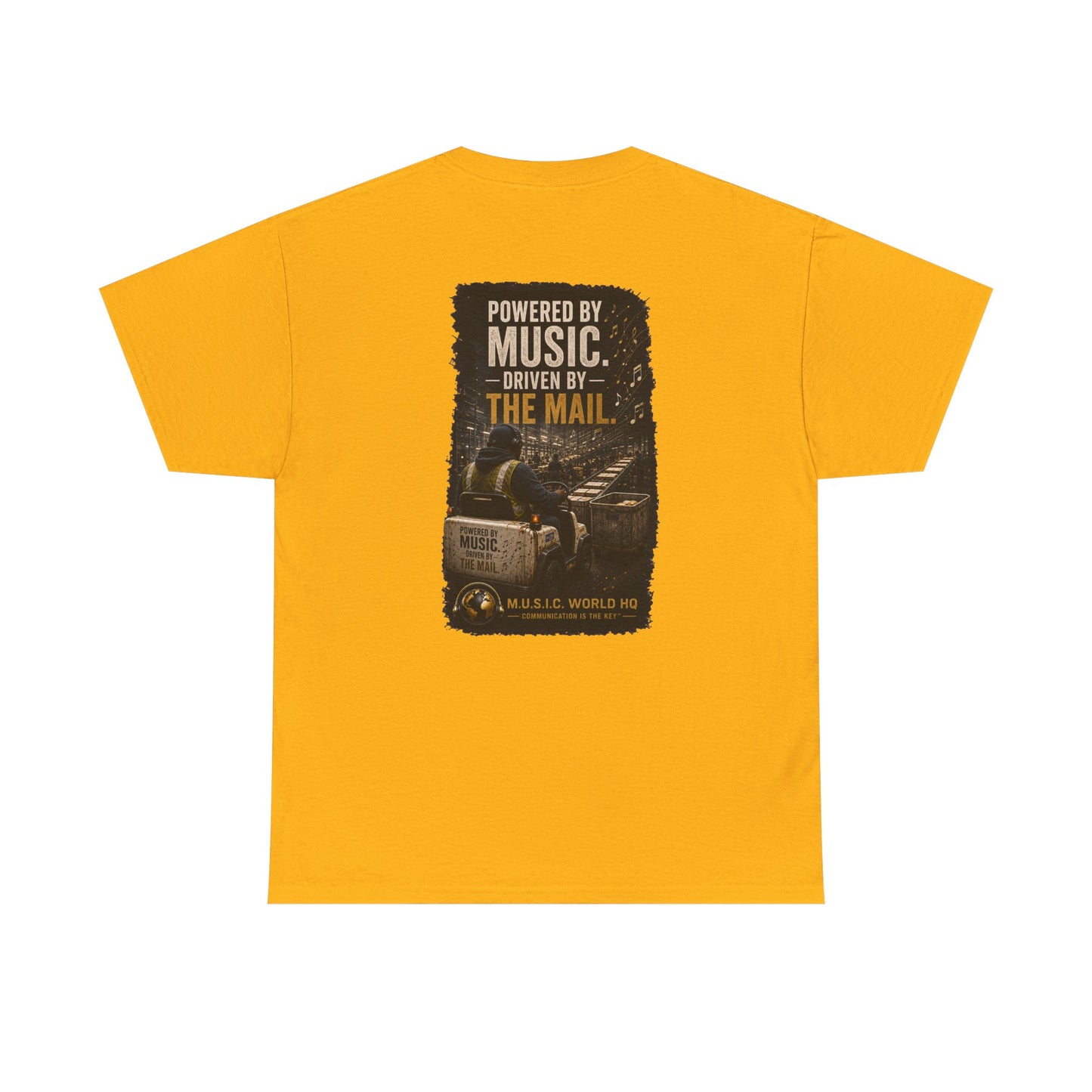 Postal Music - Powered by Music Premium T-Shirt - Colorways B