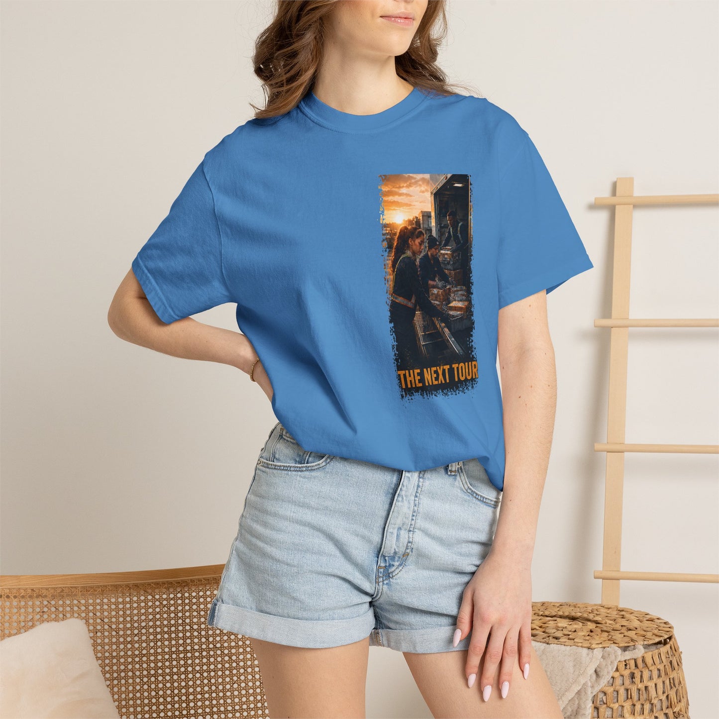 Postal Music — The Next Tour Garment-Dyed T-Shirt — Color Group 4 of 4