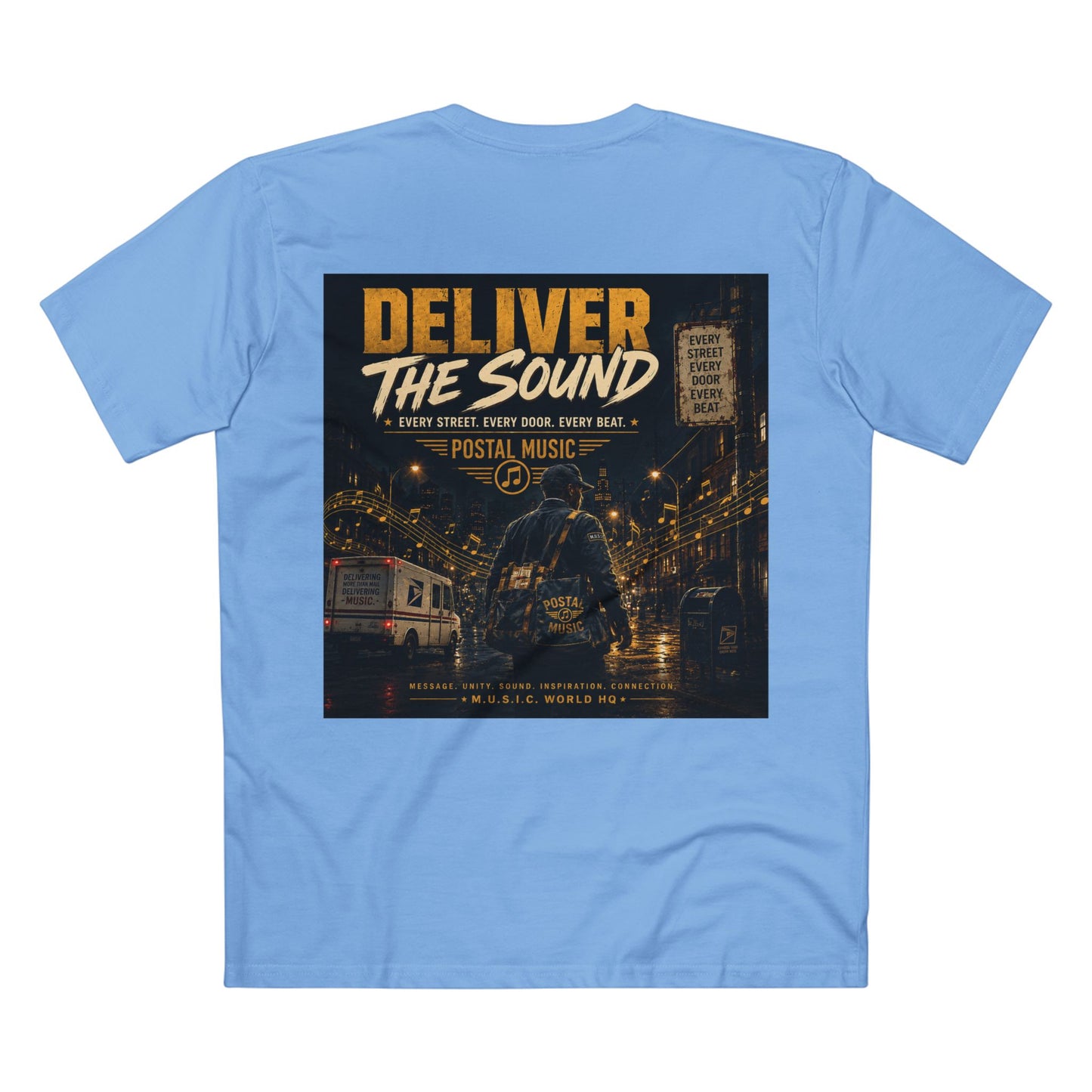 Postal Music — Deliver the Sound — Streetwear T-Shirt