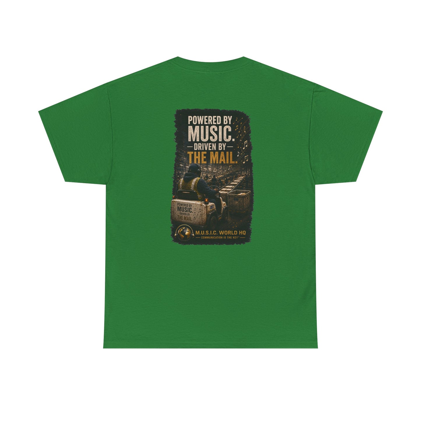 Postal Music - Powered by Music Premium T-Shirt - Colorways E