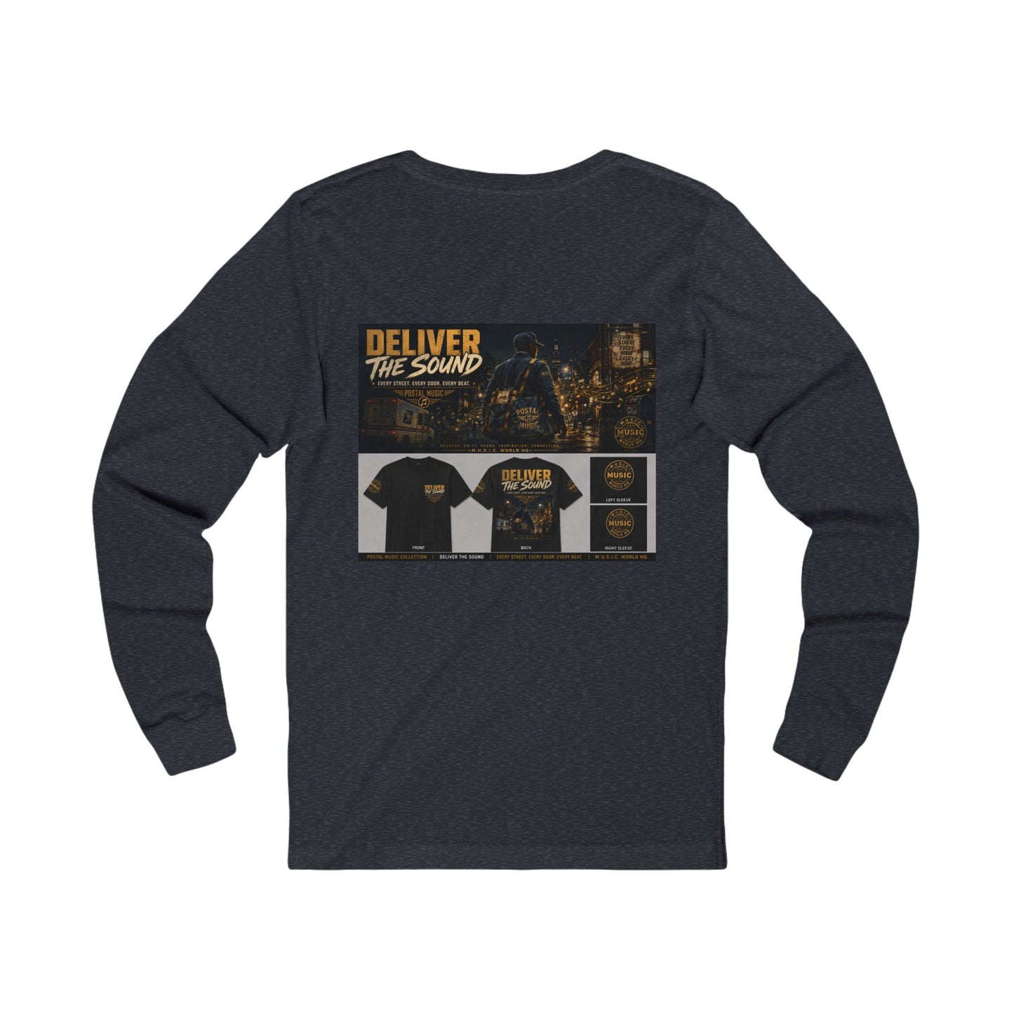 Postal Music — Deliver the Sound — Long-Sleeve T-Shirt