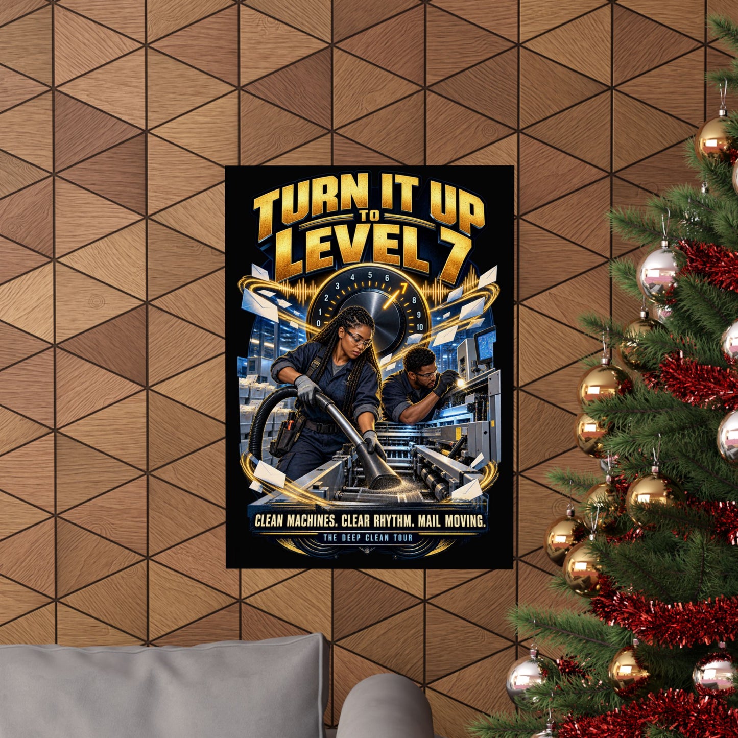 Postal Music - Turn It Up to Level 7 - Premium Matte Poster