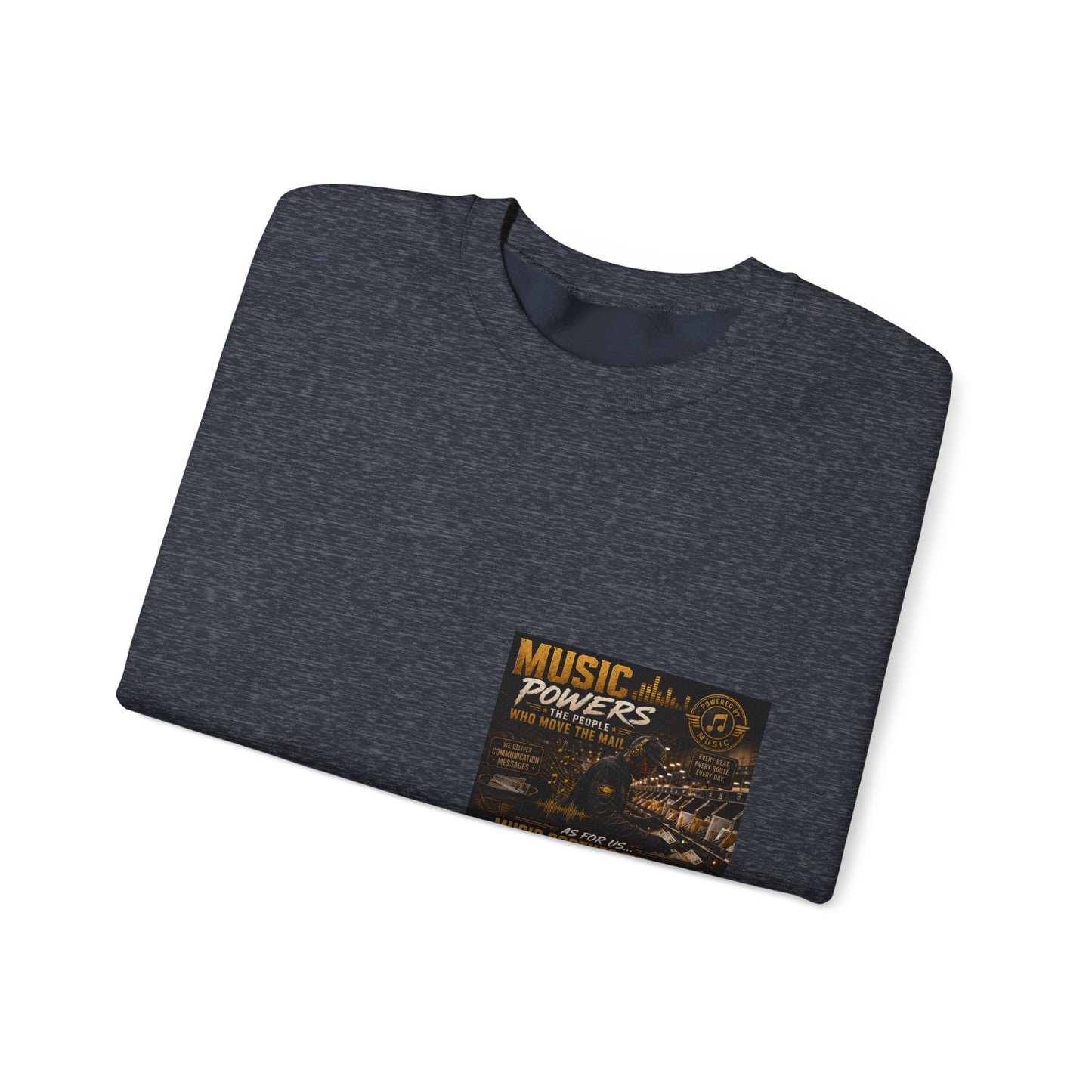 Postal Music — Music Powers the People — Core Crewneck Sweatshirt