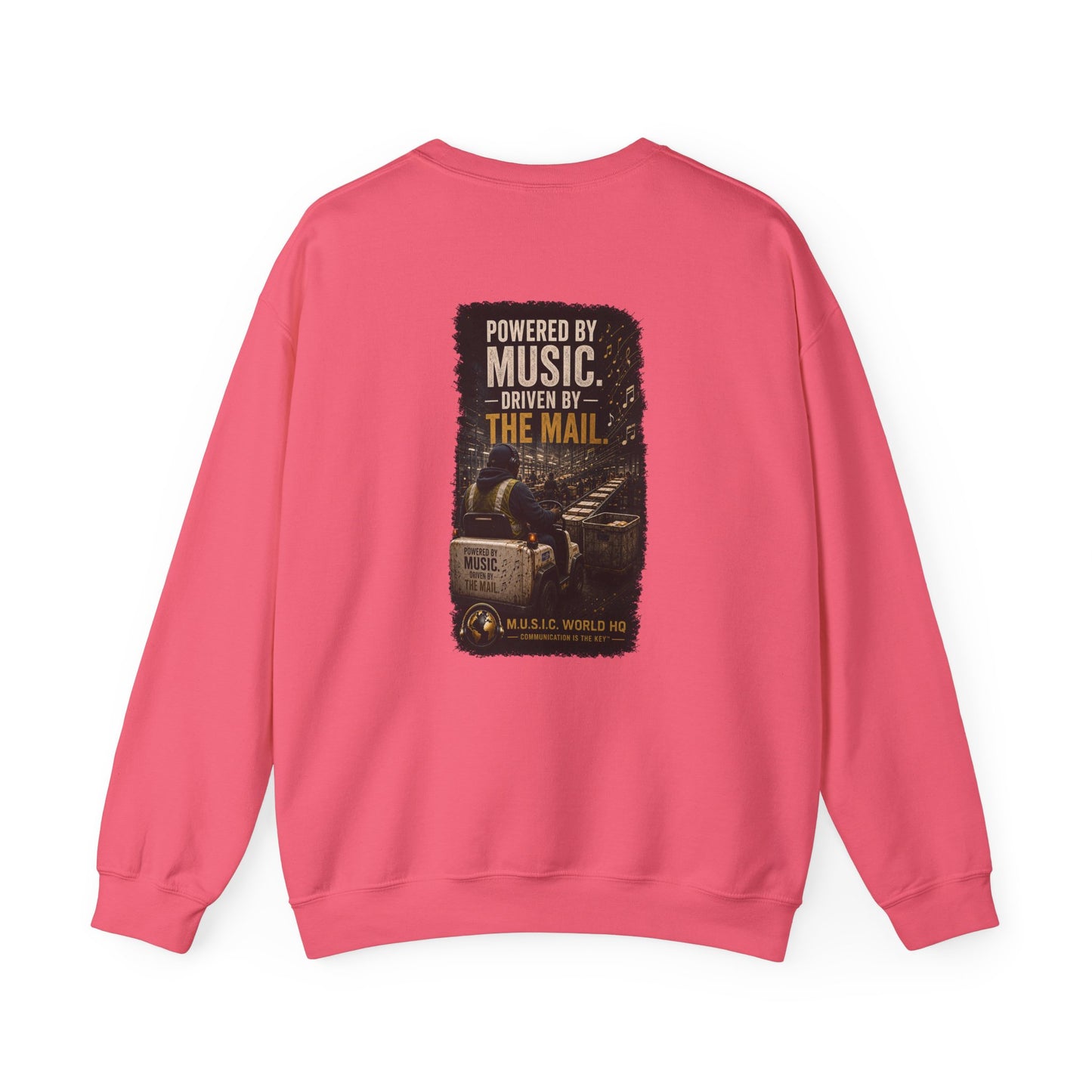 Postal Music - Powered by Music Crewneck Sweatshirt - Colorways C