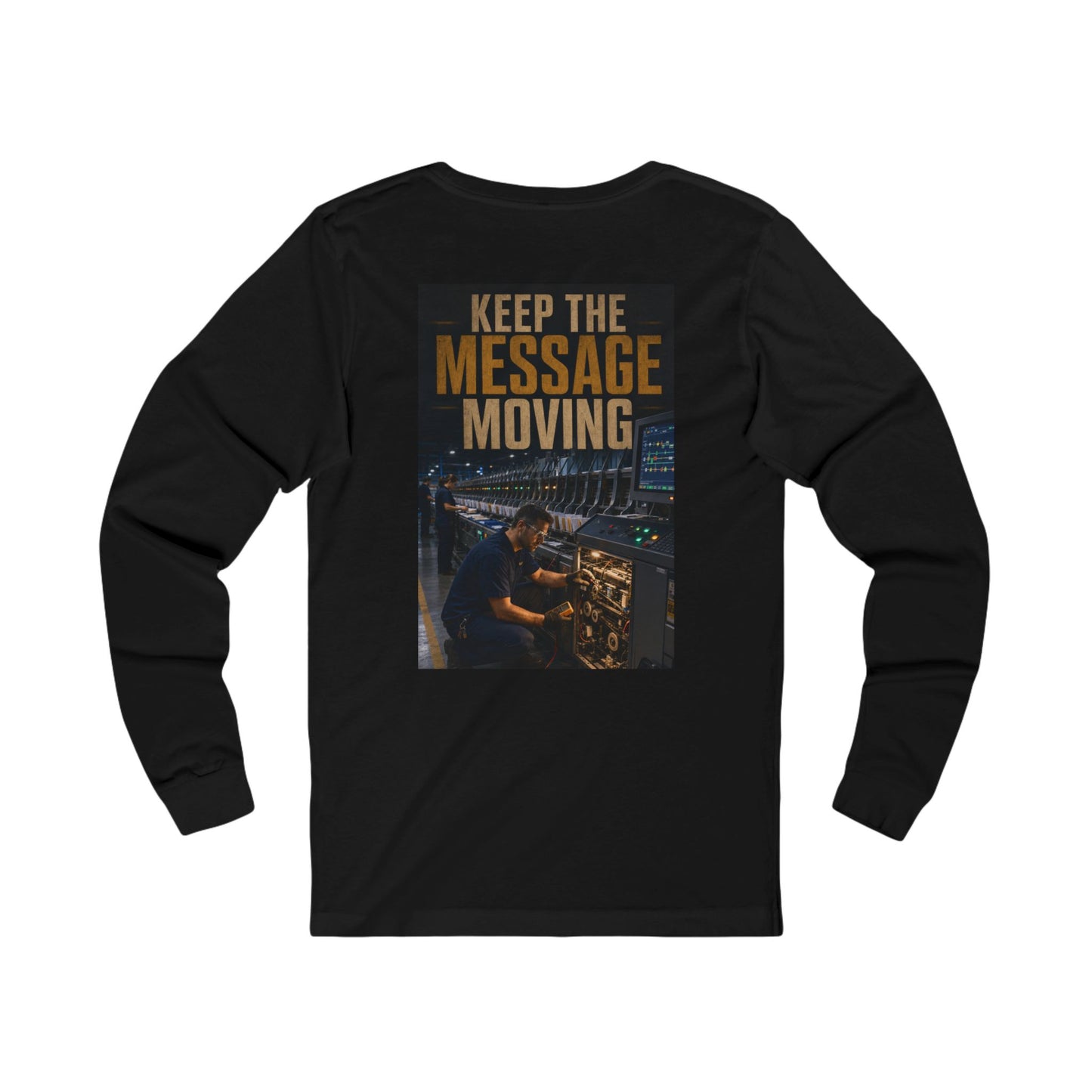 Postal Music — Keep the Message Moving — Long-Sleeve T-Shirt