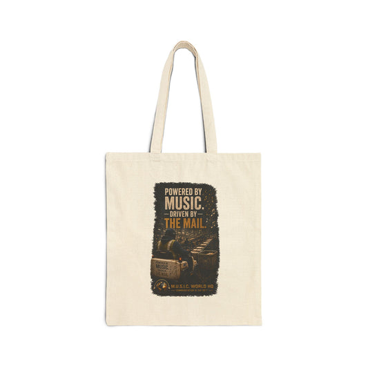 Postal Music - Powered by Music Cotton Canvas Tote
