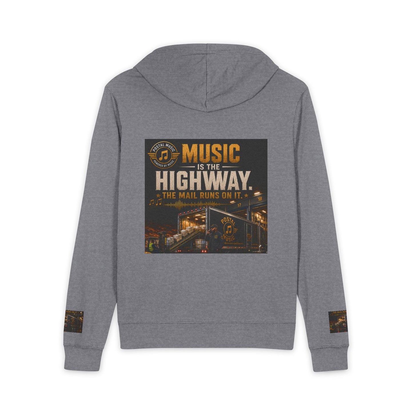 Postal Music — Music Is the Highway — Full-Zip Hoodie