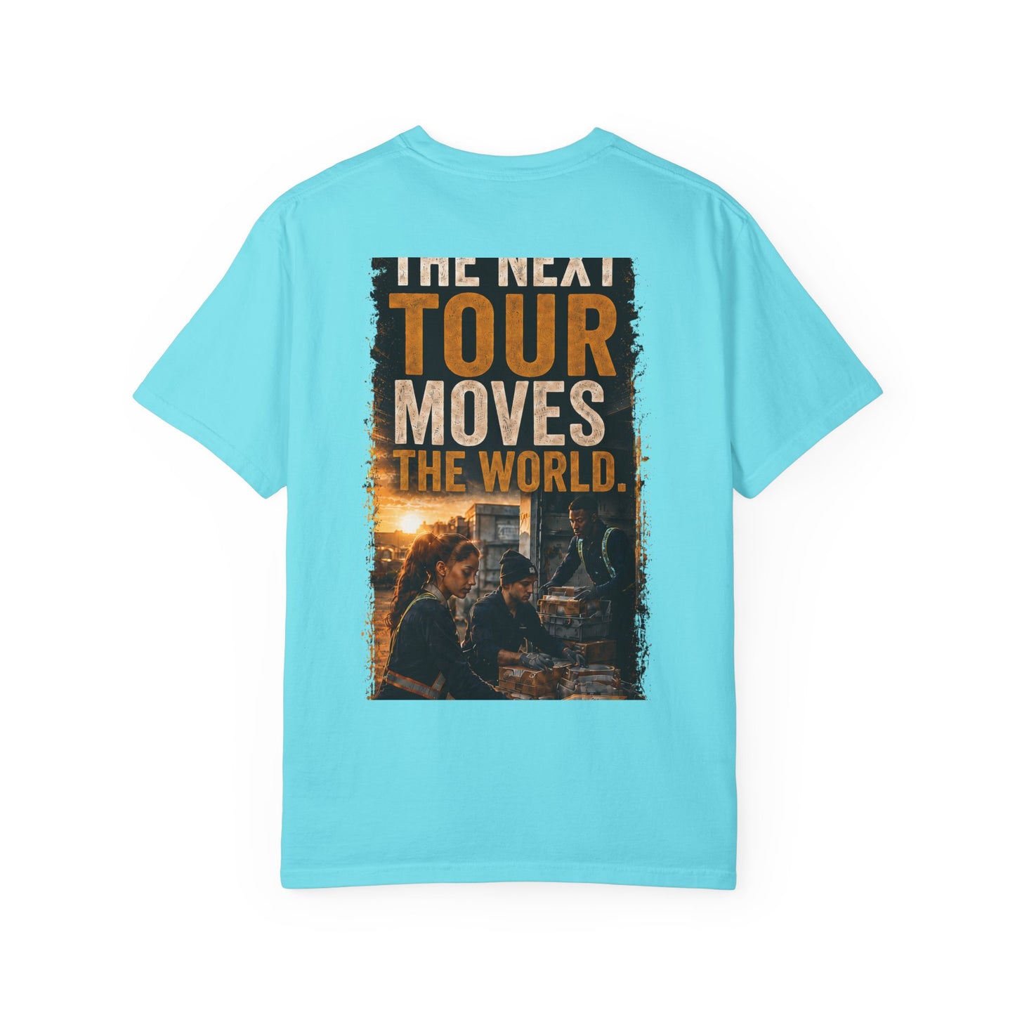 Postal Music — The Next Tour Garment-Dyed T-Shirt — Color Group 3 of 4