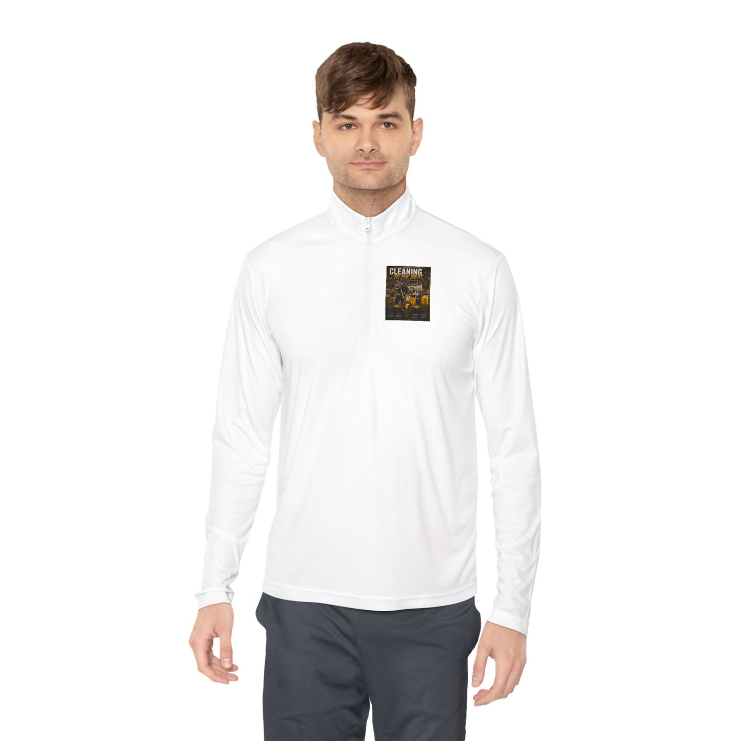 Cleaning to the Beat — Quarter-Zip Pullover