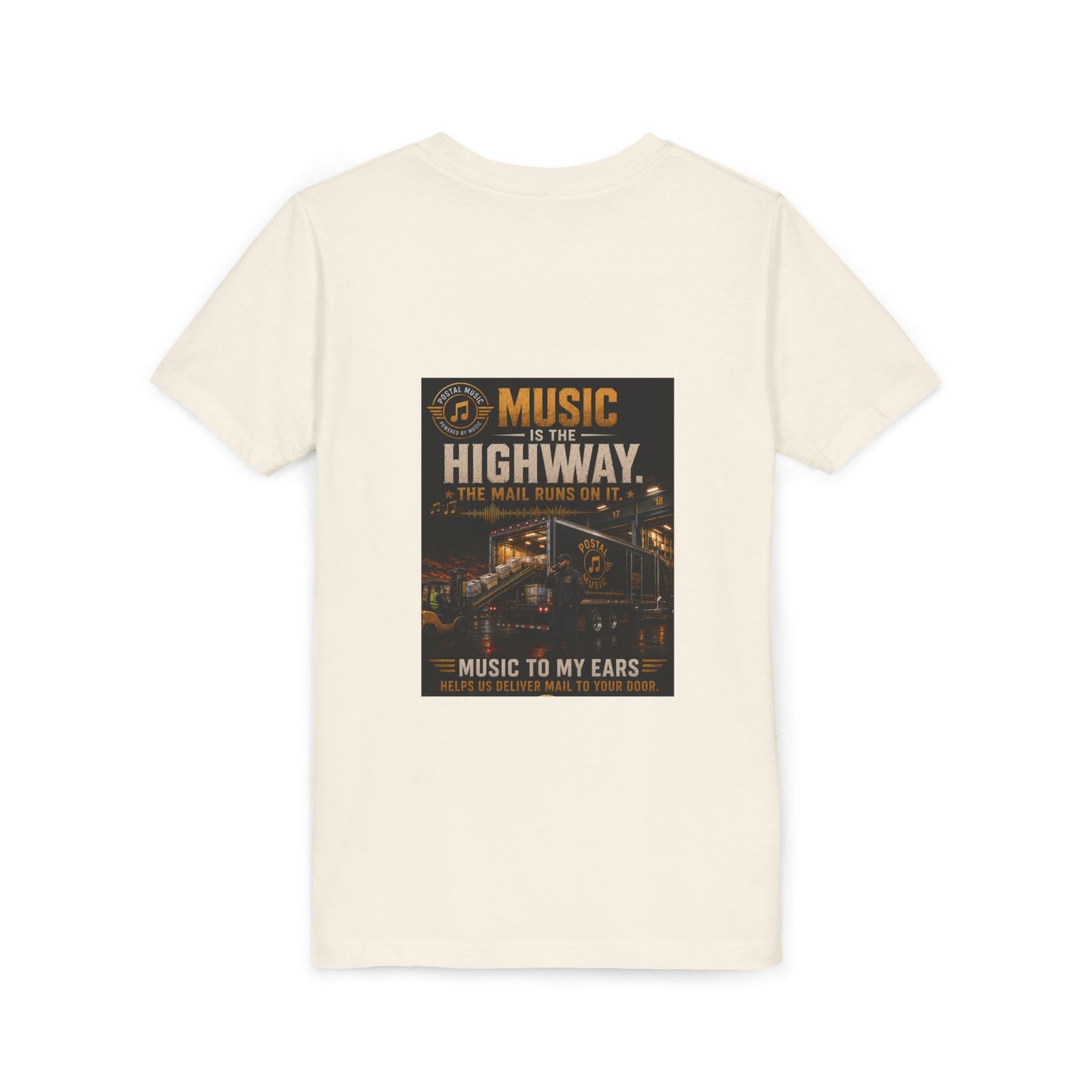 Postal Music — Music Is the Highway — Youth T-Shirt