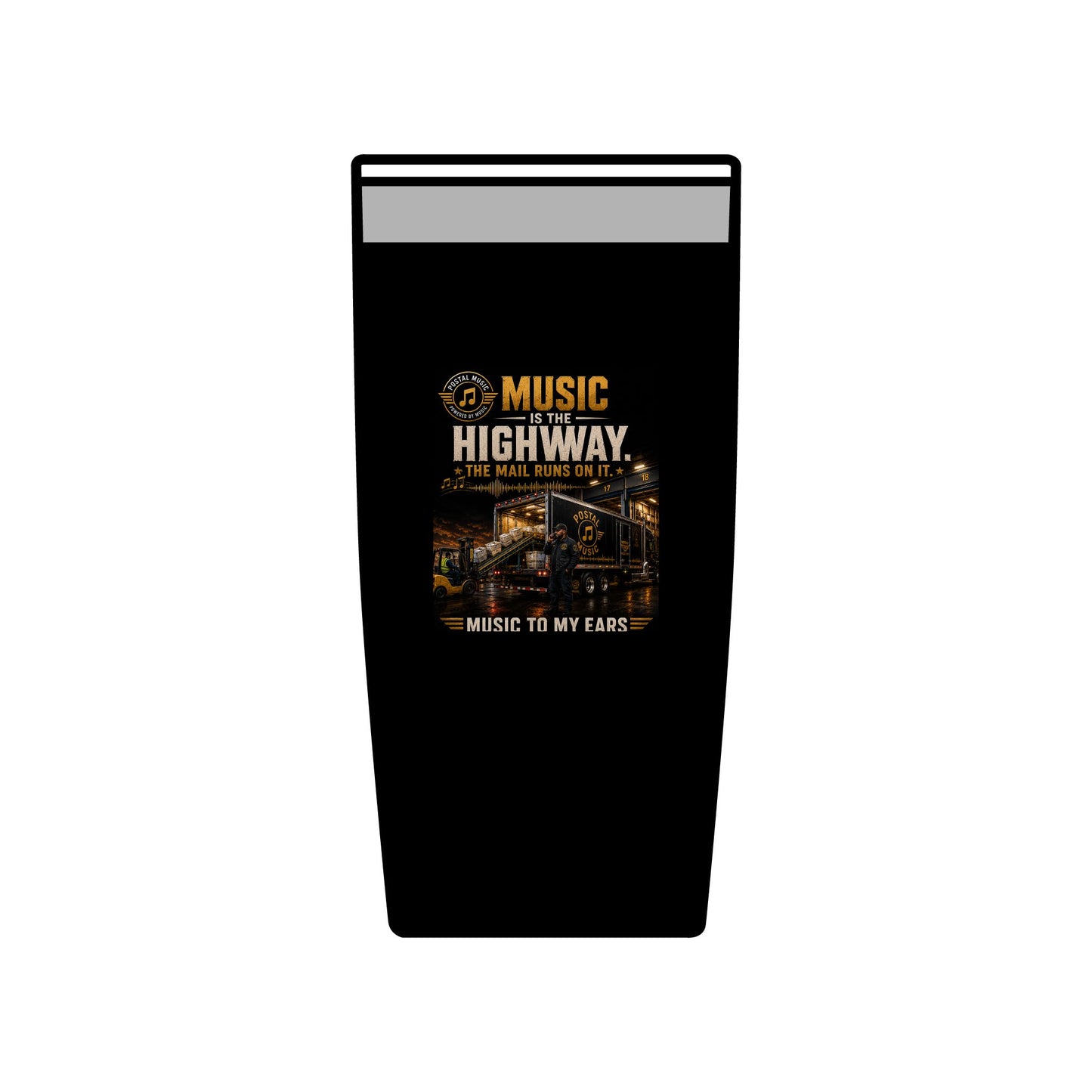 Postal Music — Music Is the Highway — Insulated Tumbler 20oz