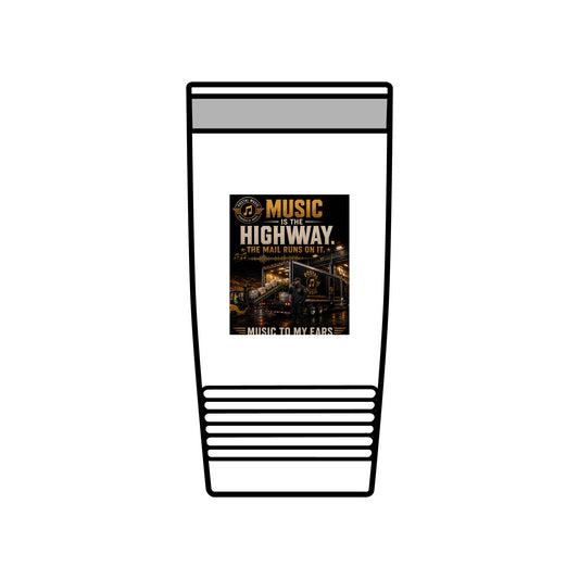 Postal Music — Music Is the Highway — Insulated Tumbler 20oz