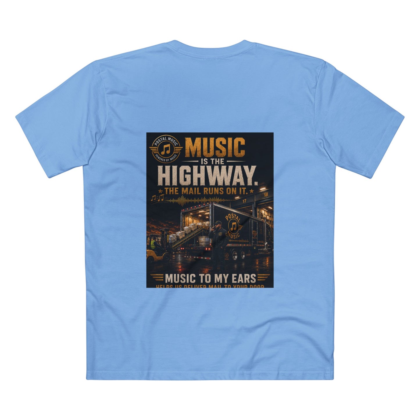 Postal Music — Music Is the Highway — Streetwear T-Shirt
