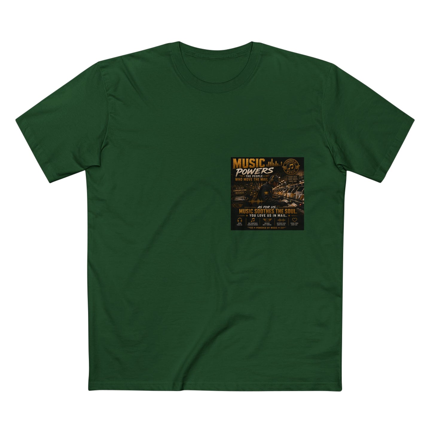 Postal Music — Music Powers the People — Streetwear T-Shirt