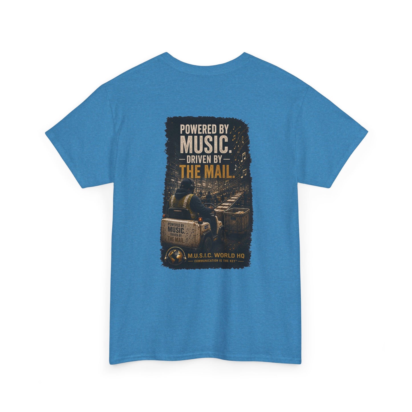Postal Music - Powered by Music Premium T-Shirt - Colorways C
