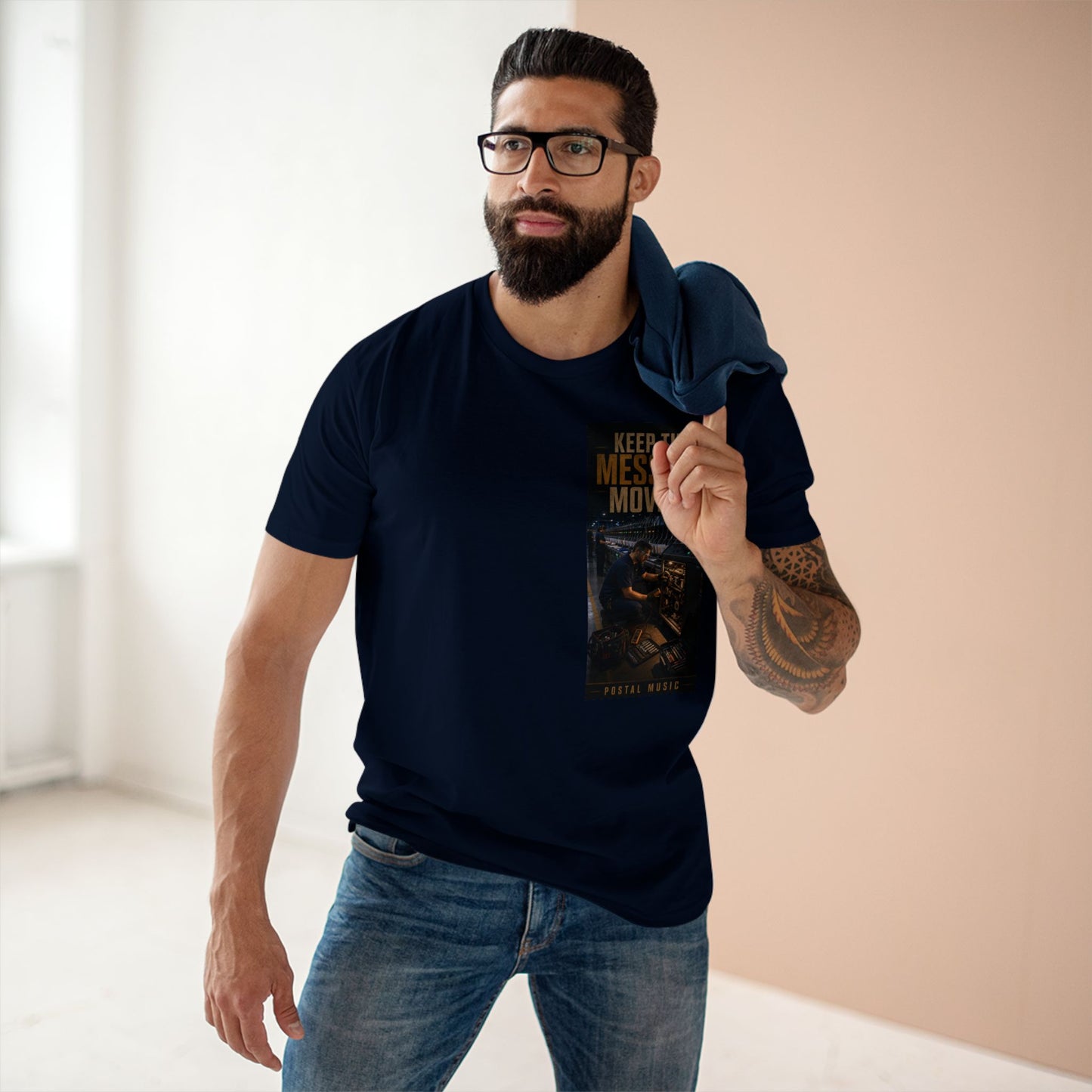 Postal Music — Keep the Message Moving — Streetwear T-Shirt