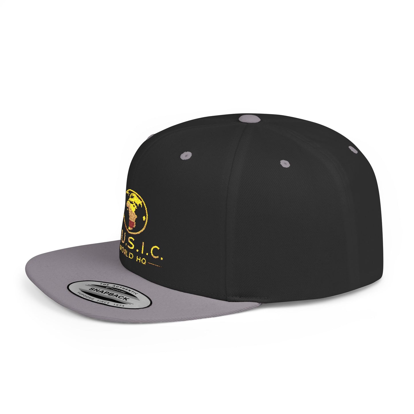 M.U.S.I.C. World HQ Heritage Premium Flat-Bill Snapback