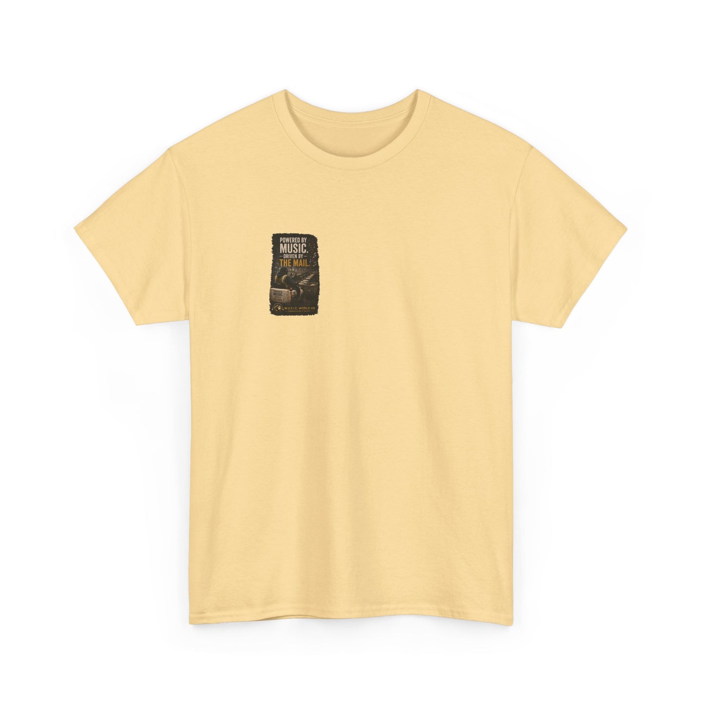 Postal Music - Powered by Music Premium T-Shirt - Colorways F