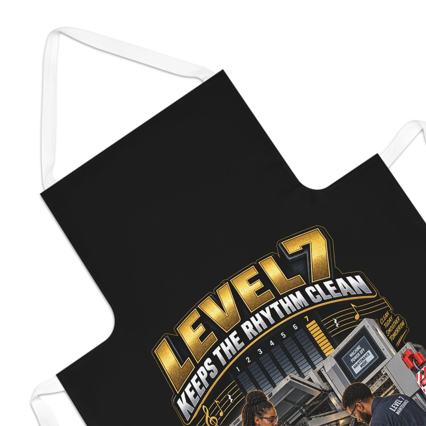 Postal Music - Level 7 Keeps the Rhythm Clean - Utility Apron