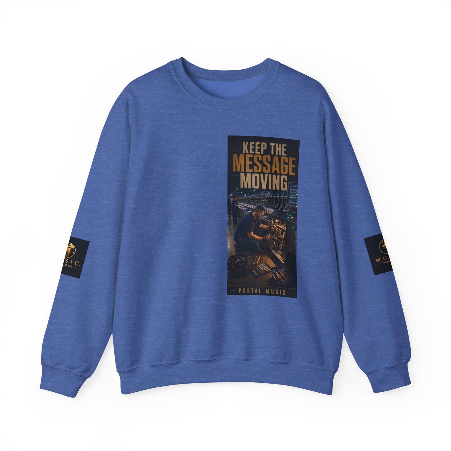 Postal Music — Keep the Message Moving — Core Crewneck Sweatshirt