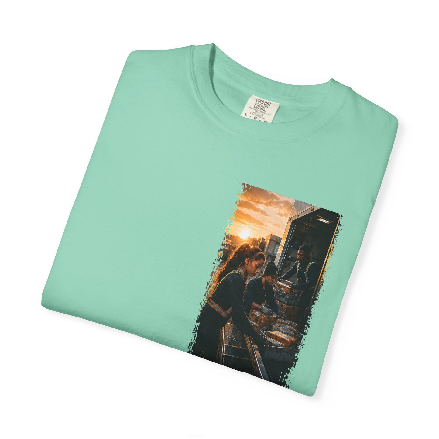 Postal Music — The Next Tour Garment-Dyed T-Shirt — Color Group 3 of 4