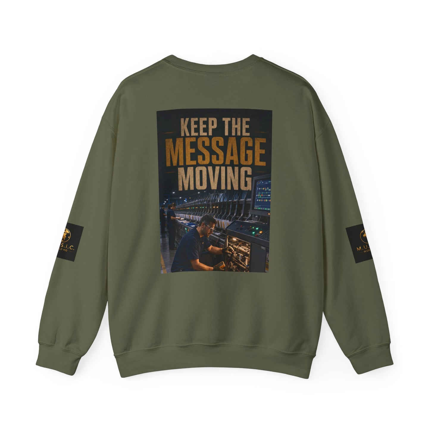 Postal Music — Keep the Message Moving — Core Crewneck Sweatshirt