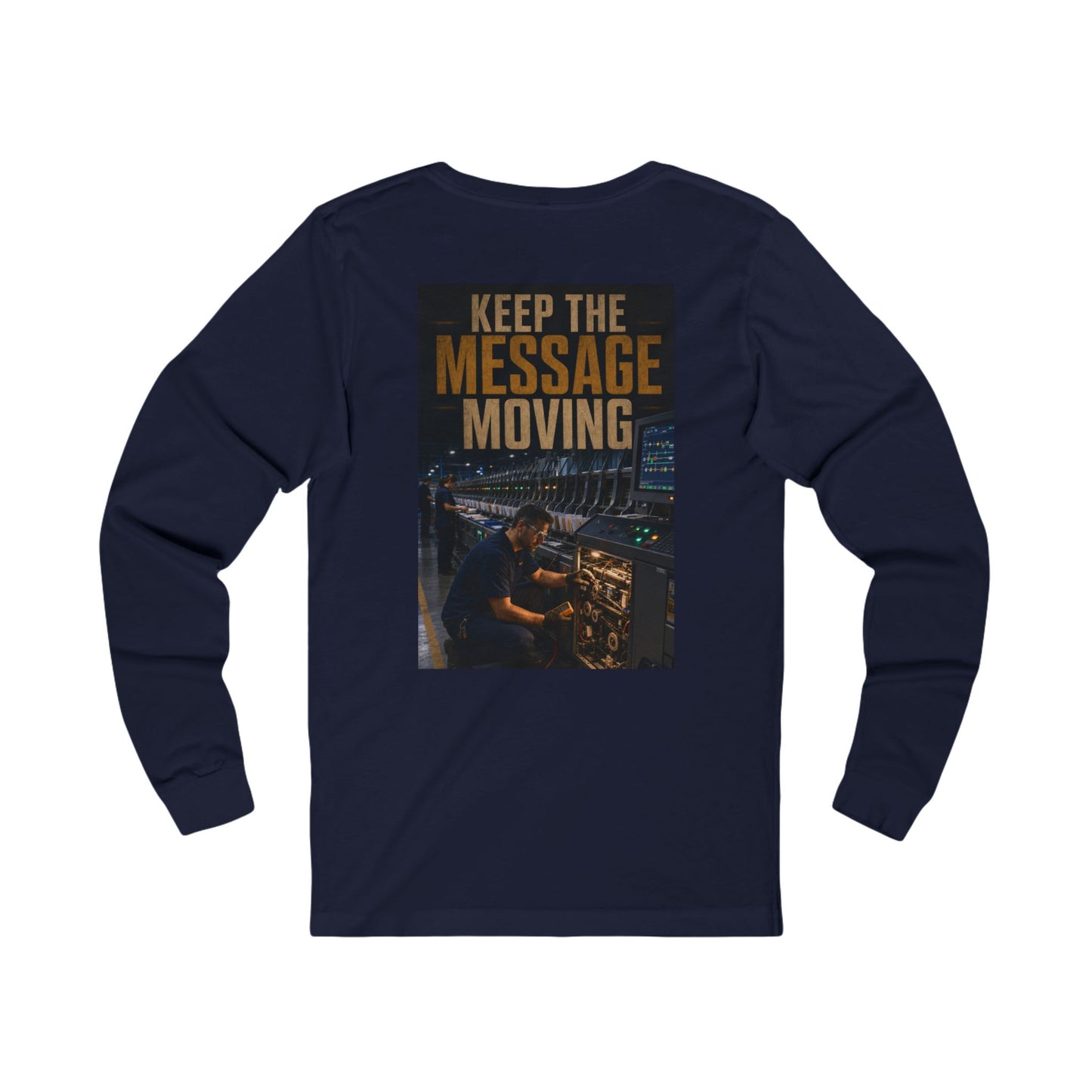 Postal Music — Keep the Message Moving — Long-Sleeve T-Shirt